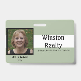 Crachá Empresarial MODELO com ID de Foto