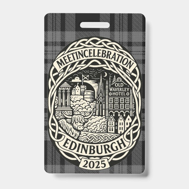 Crachá Encontro em Celebração Edimburgo (Frente)