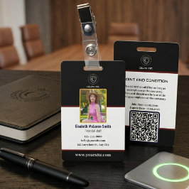 Crachá Endereço Professional BlackSecurity: Foto e empres