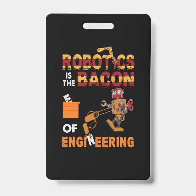 Crachá Engenheiro Robótica De Engenharia (Frente)