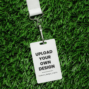 Crachá Envie Seu Próprio Design Aqui Modelo Personaliza