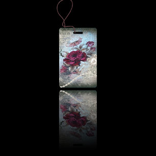 Crachá Ephemera Rosa vitoriana