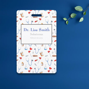 Crachá Equipamento médico personalizado médico enfermeira