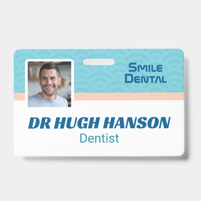 Crachá Equipe da Clínica Dentária Odontológica (Frente)