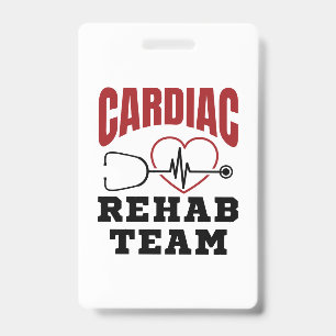 Crachá Equipe de Reabilitação Cardíaca Cardiologista Enfe