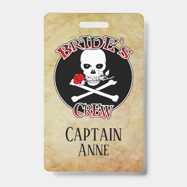 Crachá Equipe Personalizada da Noiva (Frente)