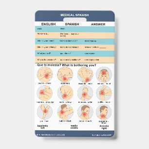 Crachá Espanhol Médico - Avaliação Básica