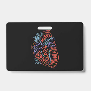 Crachá Especialista em Coração Anatomia Médico Biologia M