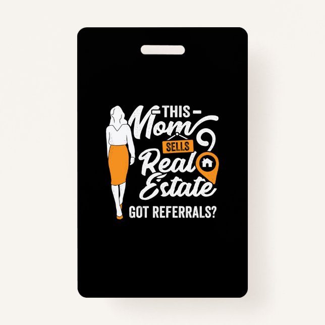Crachá Esta Mãe Vende Imóveis (Frente)