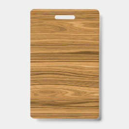 Crachá Estilo de grão de madeira elegante