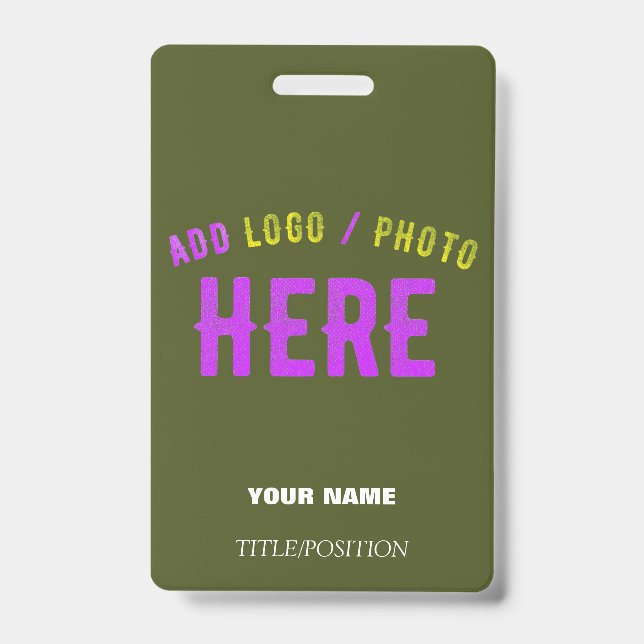 CRACHÁ ESTILO MODERNO PERSONALIZADO EXÉRCITO VERDE VERIFI (Frente)