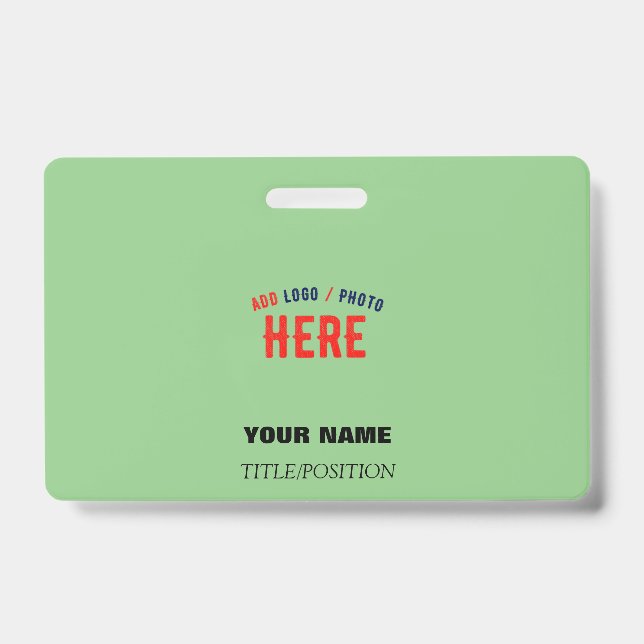 CRACHÁ ESTILO MODERNO PERSONALIZADO VERDE MINT VERIFICADO (Frente)