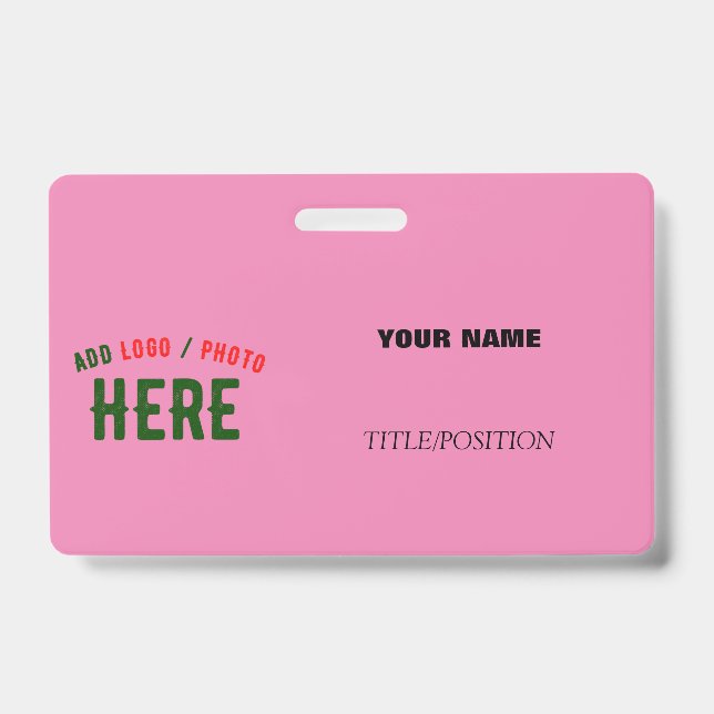 CRACHÁ ESTILO MODERNO PERSONALIZÁVEL ROSA VERIFICADO COM  (Frente)