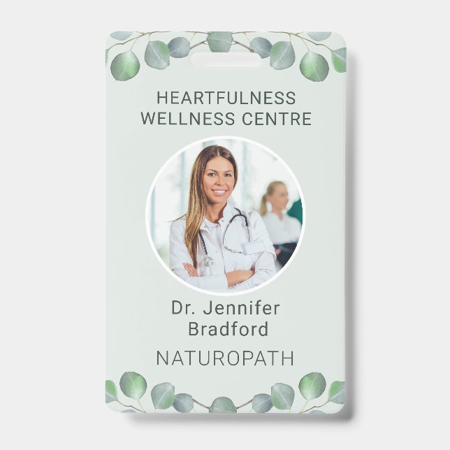 Crachá Estilo Personalizado Eucalipto (Frente)