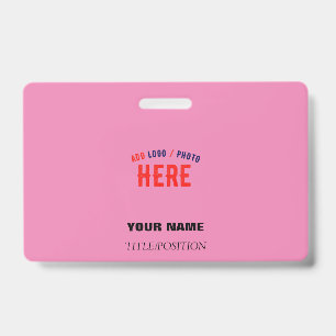 CRACHÁ ESTILOSO MODERNO PERSONALIZÁVEL ROSA VERIFICADO CO