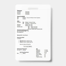 Etiqueta de Dosagem de Taxa de Fluido