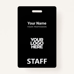 Crachá Etiqueta do Funcionarios de logotipo do funcionári