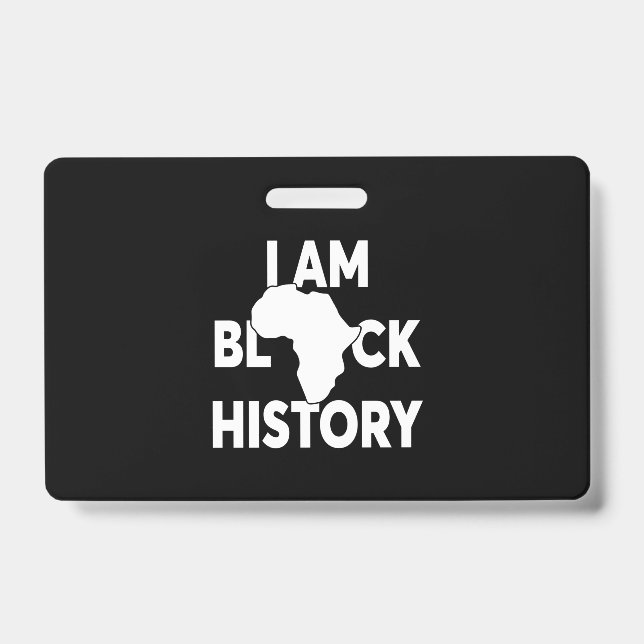 Crachá Eu sou História Negra Vidas Negras Importam (Frente)