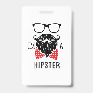 Crachá Eu sou um Hipster