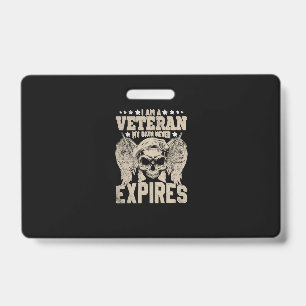 Crachá eu sou um veterano meu juramento nunca expira