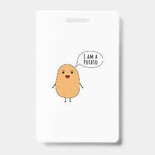 Crachá Eu sou uma batata
