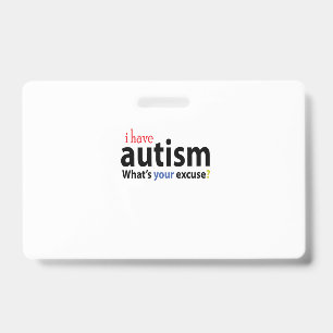Crachá EU TENHO AUTISMO DESIGNS Camiseta Autista