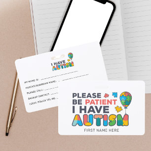 Crachá Eu tenho personalizado vibrante para ID de utismo