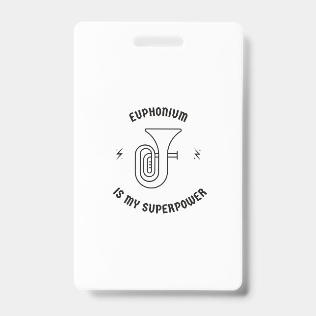 Crachá Eufonio é minha superpotência (Frente)