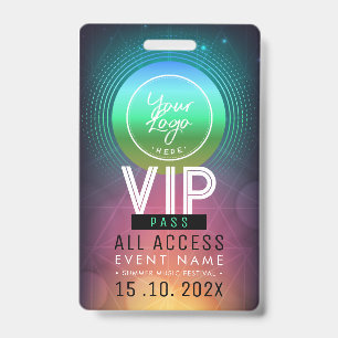 Crachá Evento de Acesso VIP Exclusivo