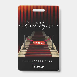 Crachá Evento de Acesso VIP Exclusivo