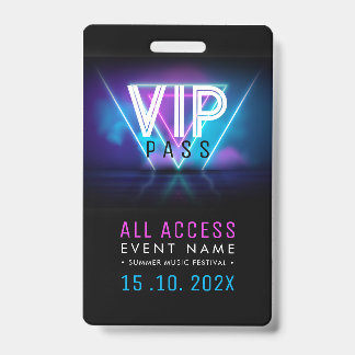 Crachá Evento de Acesso VIP Exclusivo
