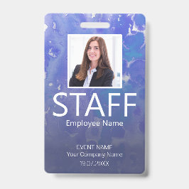 Crachá Evento de código de barras de equipe personalizado