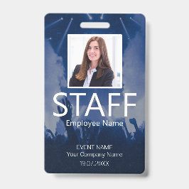 Crachá Evento de Código QR de Equipe Personalizado Badge 