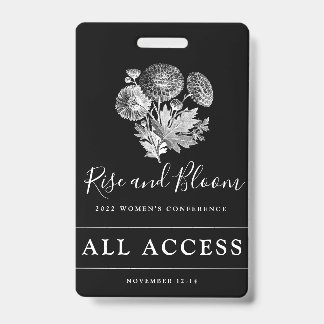 Crachá Evento Personalizado VIP Acesso Total Conferência 