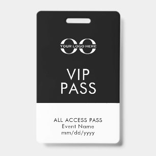 Crachá Evento VIP Acesso Total