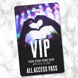 Crachá Evento VIP de Acesso Total