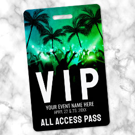Crachá Evento VIP de Acesso Total