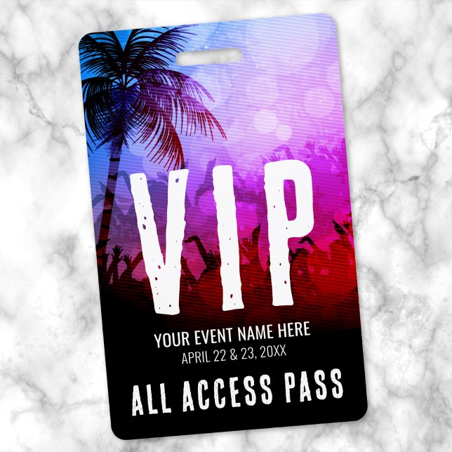 Crachá Evento VIP de Acesso Total (All Access Event VIP Badge)