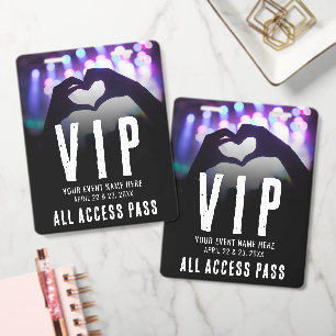 Crachá Evento VIP de Acesso Total