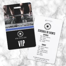 Crachá Evento VIP de Fitness