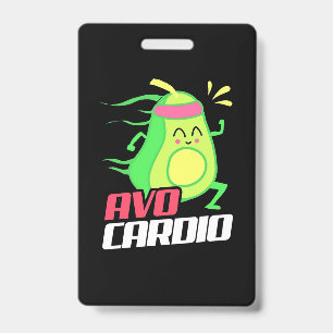 Crachá Exercício Cardio de Abacate
