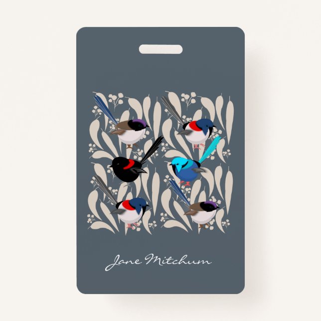 Crachá Fairy Wrens (Frente)