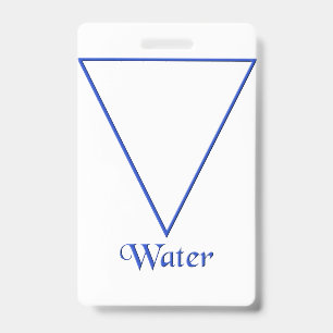 Crachá Falln Pagan Water Element Symbol
