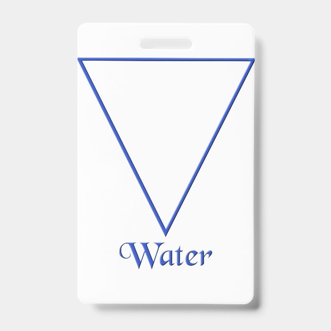 Crachá Falln Pagan Water Element Symbol (Frente)