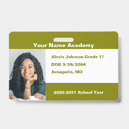 Crachá Fazer Você Mesmo Foto Personalizada de Identificaç