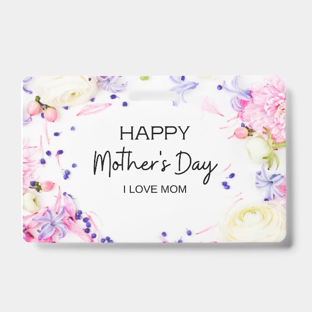 CRACHÁ FELIZ DIA DAS MÃES (Frente)