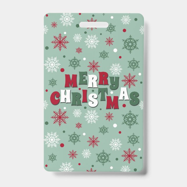 Crachá Feliz Natal (Frente)