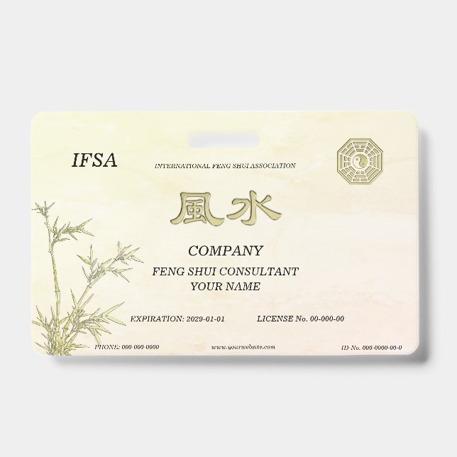 Crachá Feng Shui (Frente)