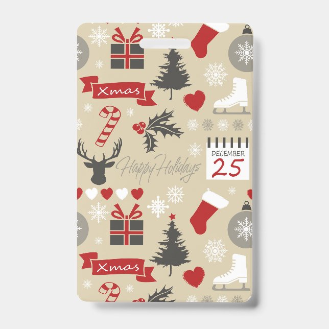 Crachá Férias Felizes (Frente)