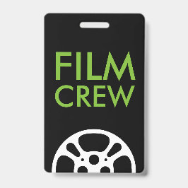 Crachá Film Reel Crew e Funcionarios Lanyard